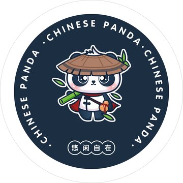 卡通酷熊貓
