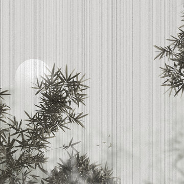 復(fù)古竹子竹林背景墻壁紙