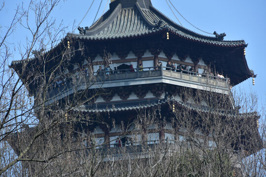 杭州西湖雷锋塔断桥灵隐寺