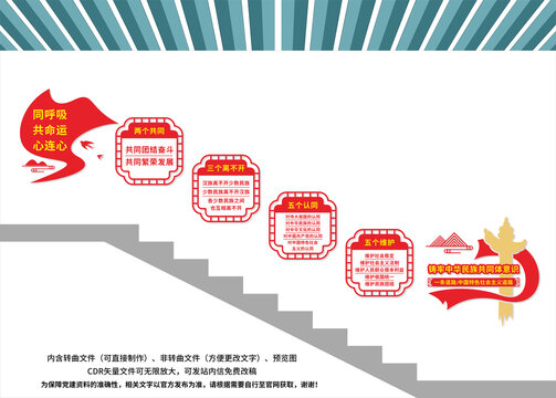民族團(tuán)結(jié)樓梯標(biāo)語(yǔ)