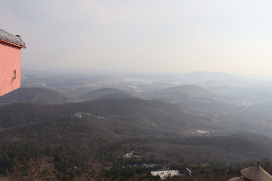 金坛茅山山顶景色