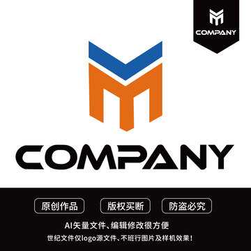 YM字母logo