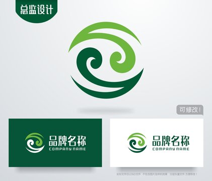 环保logo环境绿叶