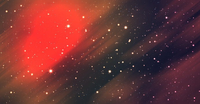 彩色漸變星空