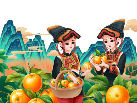 彝族橙子水果包裝