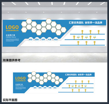 公司企业团队风采宣传展板