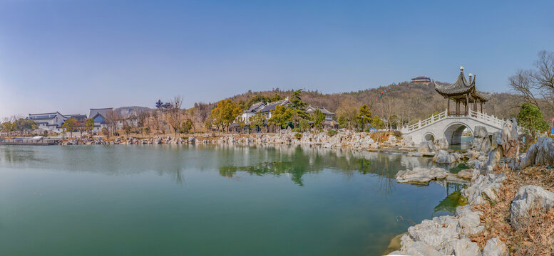 善卷洞风景区全景图