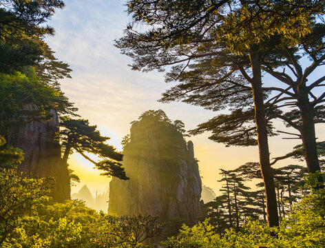 黄山日出