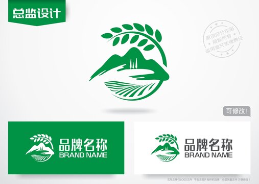 生态农业logo绿色生态