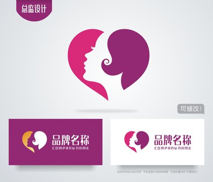 女人头像logo