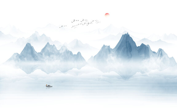 水墨山水畫