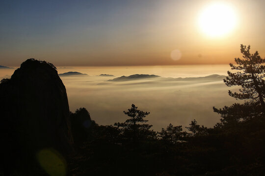 黄山日出