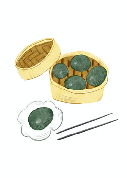 傳統(tǒng)食物青團(tuán)