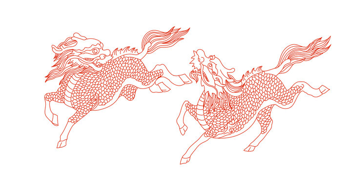 麒麟插畫