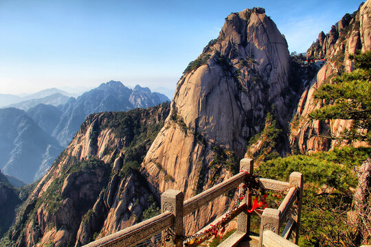 水墨黄山美景