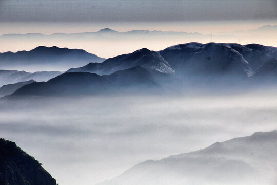 黄山云海黄山远眺