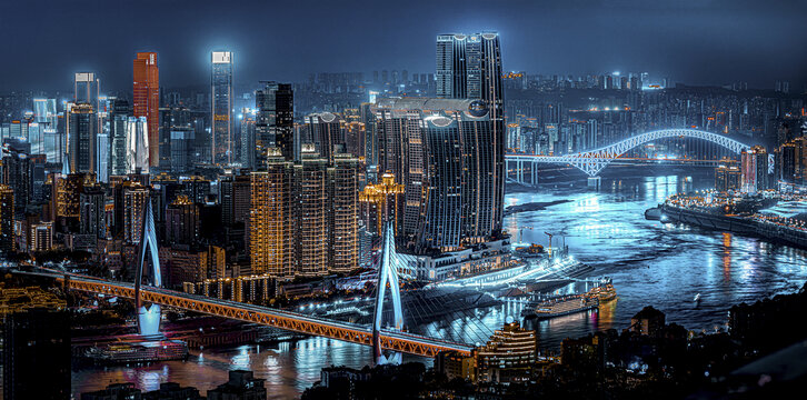 重庆朝天门夜景