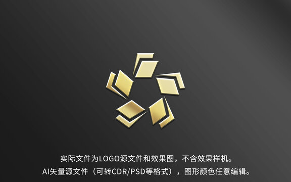 矩形循环LOGO标志设计