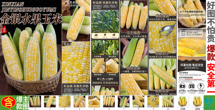 金銀水果玉米詳情頁(yè)主圖