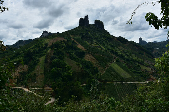 桂林阳朔兴坪老寨山大面山