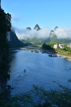 桂林阳朔兴坪老寨山大面山