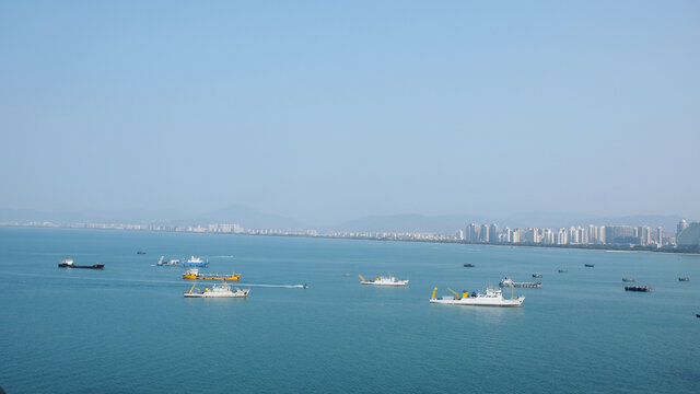 海南凤凰岛俯瞰海景