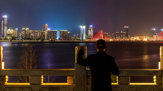 南昌赣江夜景