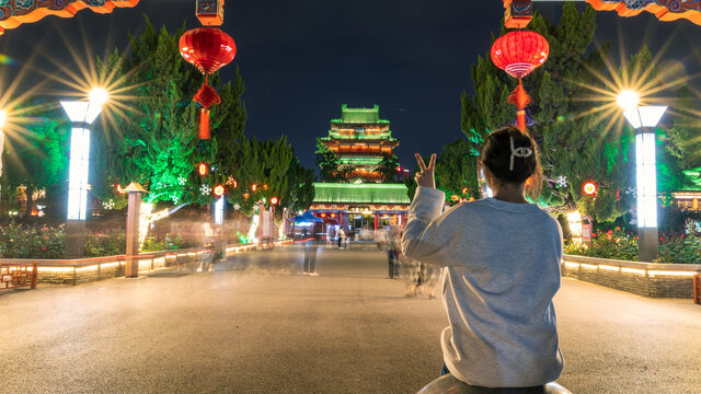 江西滕王阁夜景