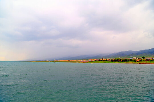 青海湖岸线