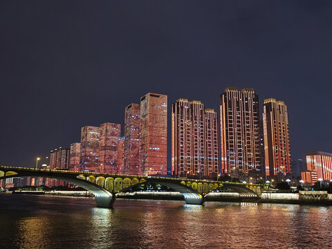 橘子洲夜游夜景