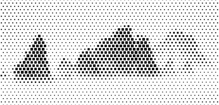 方形孔激光镂空山水画