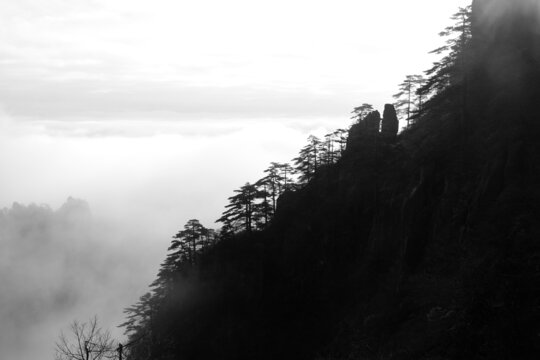 水墨黄山