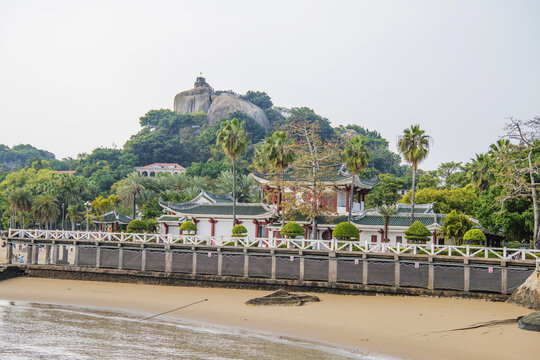 菽庄花园海岸建筑与日光岩