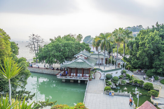 菽庄花园壬秋阁建筑群与大海