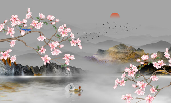 花鳥山水畫