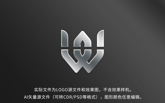 WM字母LOGO标志设计
