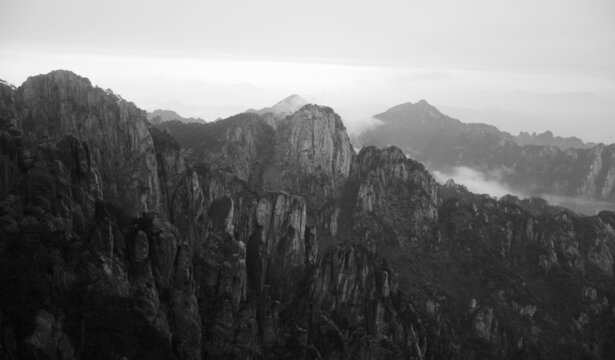 水墨黄山