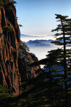 黄山山峦黄山云海