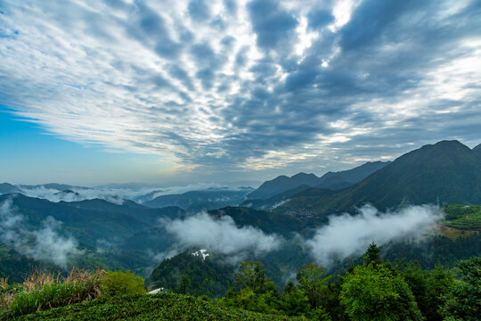 丽水松阳高山云海日出航拍