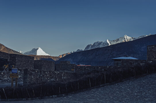 中国西藏雪山