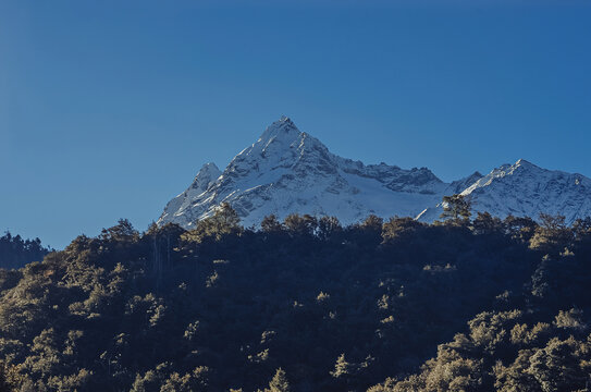 中国西藏雪山