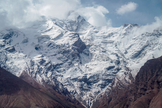 昆仑山脉雪山