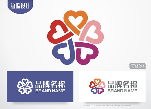 心连心logo爱心