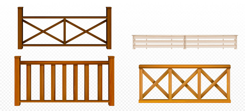 写实木栅栏与扶手设计集合