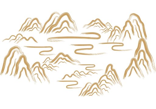 山手繪矢量