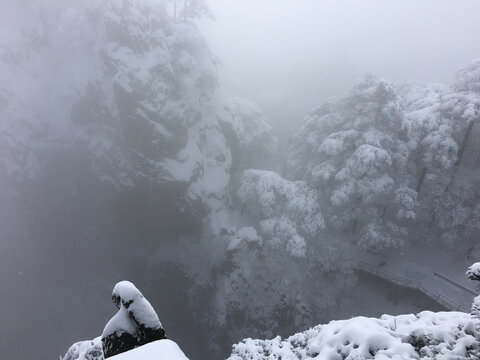 黄山雪景