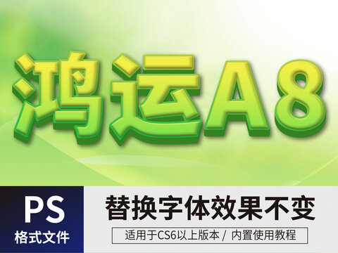 海報立體字