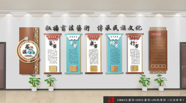 書法簡介文化墻