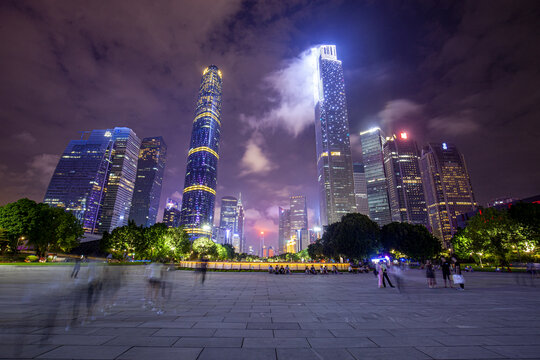 广州珠江新城夜景