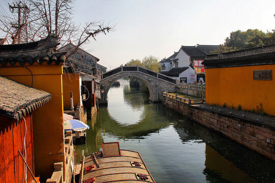 苏州山塘路水乡